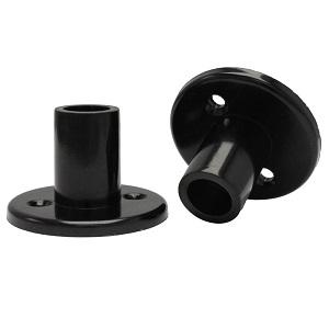 Bakelit Roset Torpedo t/nye døre Sort   cc30 Ø50mm