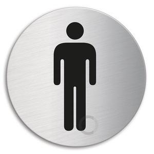 Skilt Rund Symbol 7038 WC Herrer Rs Ø60mm