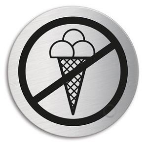 Skilt Rund Symbol 7039 Is Forbudt Rs Ø60mm