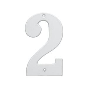 Husnummer 572 2 Hvid 140mm