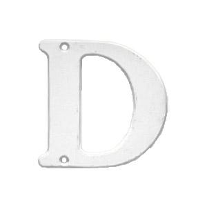 Bogstav 572 D Hvid 78mm