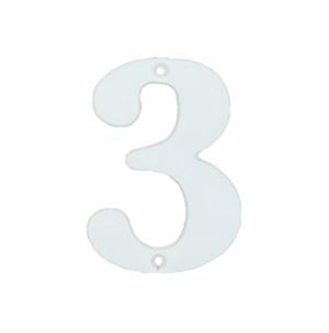 Husnummer 565 3 Hvid 78mm