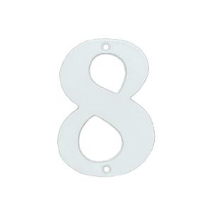 Husnummer 565 8 Hvid 78mm