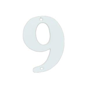 Husnummer 565 9 Hvid 78mm