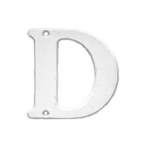 Bogstav 565 D Hvid 78mm
