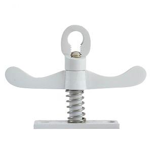 Vrider 5062S Dobbelt m/Firkant Fodplade Hvid Lak