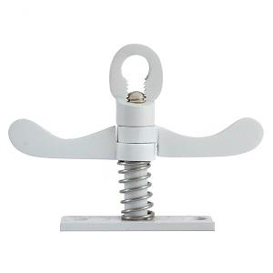 Vrider 5063S Dobbelt Delbar m/Firkant Fodplade Hvid Lak