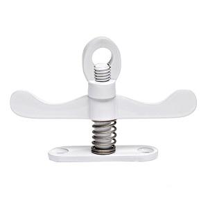 Vrider 5062R Dobbelt m/Rund Fodplade Hvid Lak