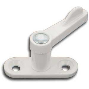 Vrider 50 Enkelt m/Rund Fodplade Hvid Lak  15mm