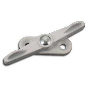 Vrider 51 Dobbelt m/Rund Fodplade Hvid 0mm