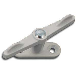 Vrider 51 Dobbelt m/Rund Fodplade Hvid 18mm