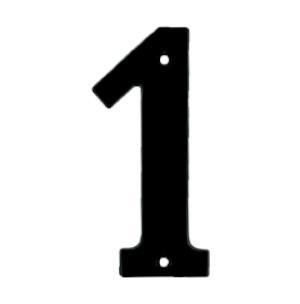 Husnummer 572 1 Sort Lak 140mm