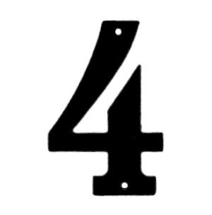 Husnummer 572 4 Sort Lak 140mm