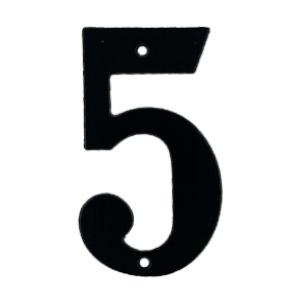 Husnummer 572 5 Sort Lak 140mm