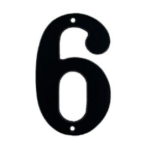 Husnummer 572 6 Sort Lak 140mm