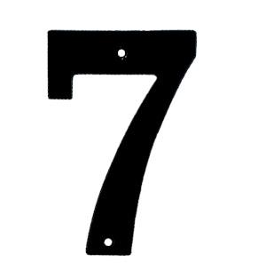 Husnummer 572 7 Sort Lak 140mm