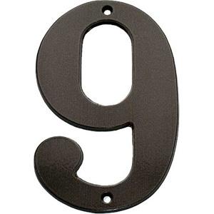 Husnummer 572 9 Sort Lak 140mm