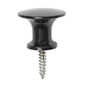 Møbelknop Bakelit  Sort  25mm