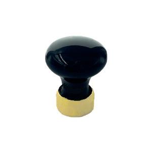 Møbelknop 125   Sort Porc MP 25mm