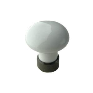 Møbelknop 125   Hvid Porc GA 25mm