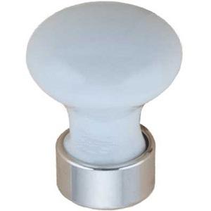 Møbelknop 130   Hvid Porc Kr 30mm