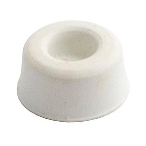 Dørstop Gummi   Hvid   Ø20x10mm
