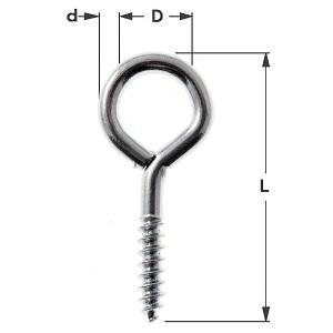 Øsken T/Gardinspiral Elz d1,8xD6xL24mm