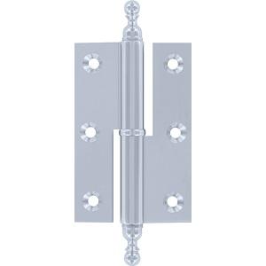 Skabshængsel Firkant m/figur Venstre Kr   Ø8 60x40mm