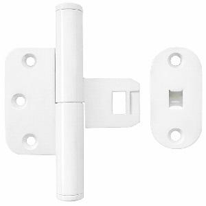 Snap-on hængsel Hamborg Højre Hvid Ral 9010 Ø16x111x65mm