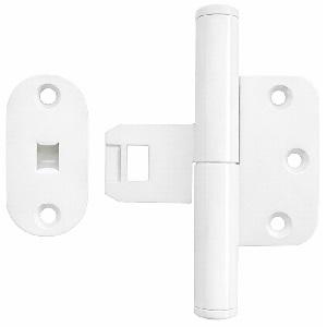 Snap-on hængsel Hamborg Venstre Hvid Ral 9010 Ø16x111x65mm