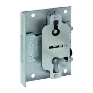 Møbellås Plade 611-30mm H+V incl Nøgle Stål 69x14mm