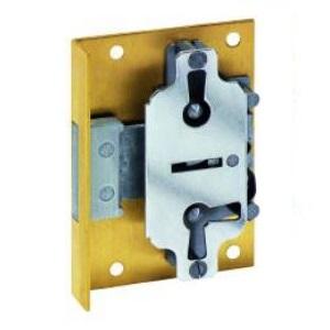 Møbellås Plade 619-20mm H+V incl Nøgle MS S14x69mm