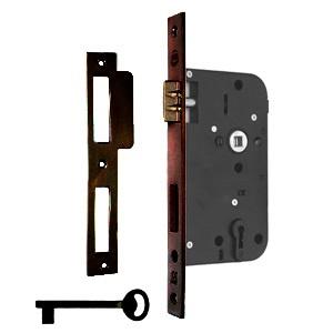 Mellemdørlås SINA Firkant Stolpe H/V D55 BB cc72 235x24mm