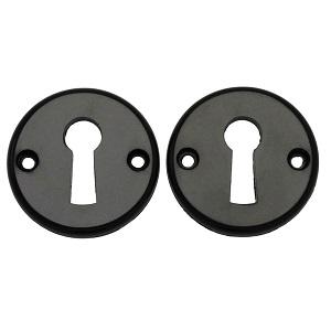 Bakelit Nøgleskilt Torpedo t/gamle Sort   cc27 Ø45mm