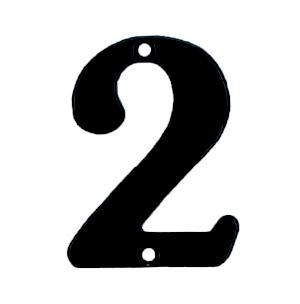 Husnummer 565 2 Sort Lak 78mm