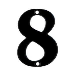Husnummer 565 8 Sort Lak 78mm
