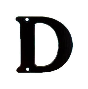 Bogstav 565 D Sort Lak 78mm