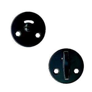 Toiletbesætning 1982 f/ASSA Sort Lak cc30 Ø50mm