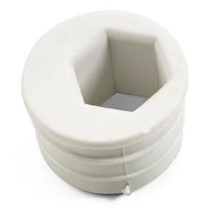 Slutblik Kantrigle Hvid Plast Ø20xø11mm