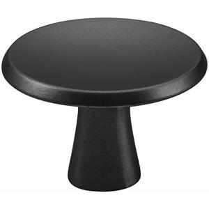 Møbelknop 3751 Rund Sort   30mm