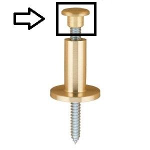 Møtrik t/325 gelænderholder MS Ø23,9mm