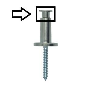 Møtrik t/325 gelænderholder NiB Ø23,9mm