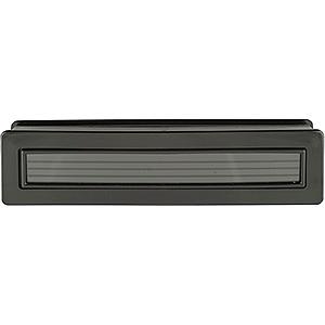 Bakelit Brevskilt m/rude   Sort  Hul 250-60mm