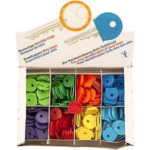 Nøglemarkering Kappe 5-stift 8 Farver 200 stk Plast