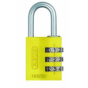 Hængelås 145/30 SB Kode Gul Alu 30mm