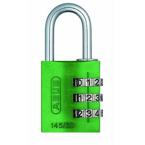 Hængelås 145/30 SB Kode Grøn Alu 30mm