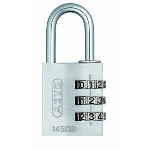 Hængelås 145/30 SB Kode Sølv Alu 30mm