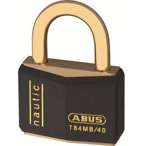 Hængelås T84MB/40 Rustfri A4 M Sort 40mm