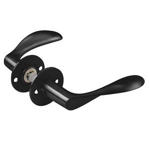 Dørgreb Arne Jacobsen m/roset cc30 Charcoal 111mm