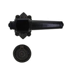 Dørgreb Svanemølle 671 m/træskruer (1670T+1671T) Sort BB